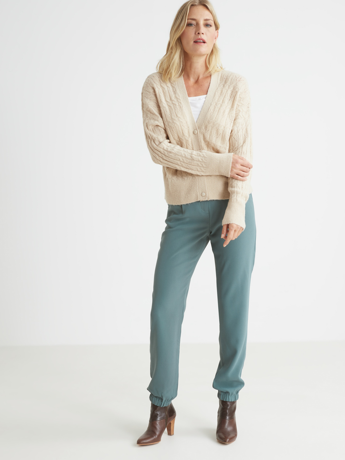 Gilet maille fantaisie