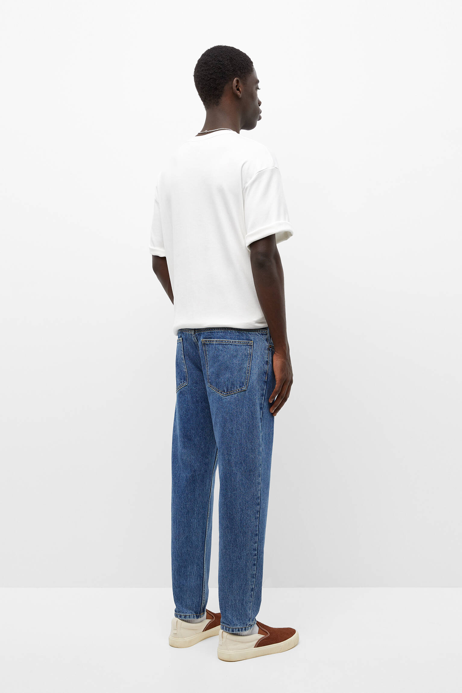 Calça jeans Basics Standard Fit - Azul Médio