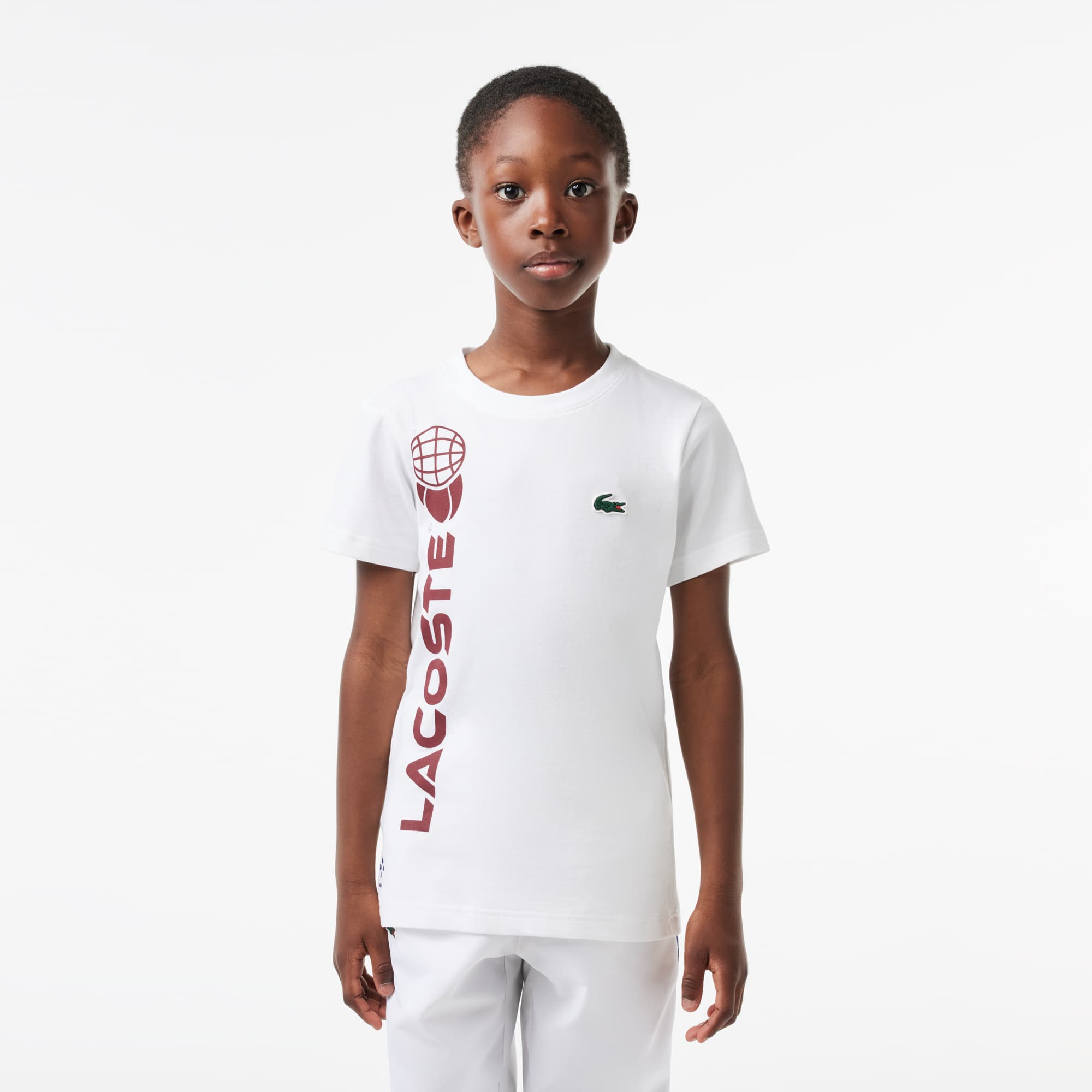 T-shirt Lacoste Tennis en jersey de coton T-Shirts & Chemises - Blanc - Lacoste - Garçon