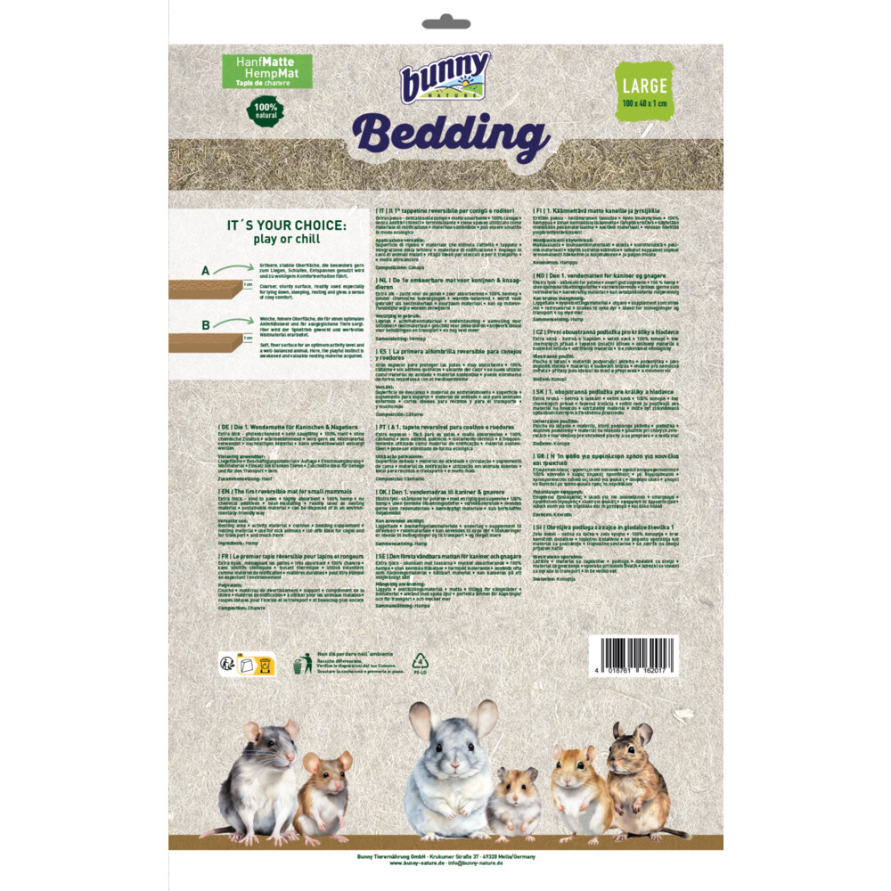 Bunny Nature Bedding Hemp-Mat Large