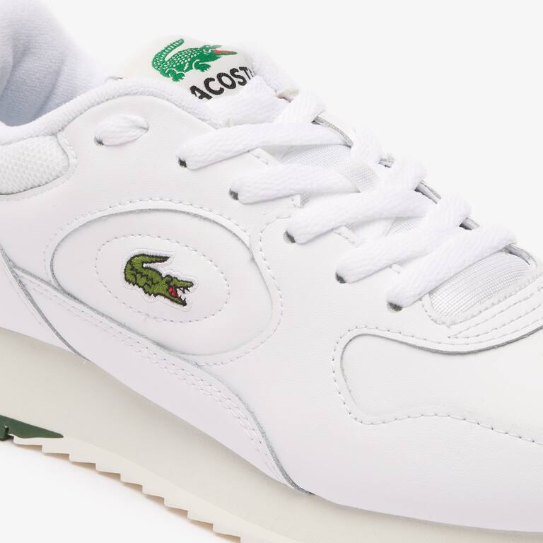 Sneakers Linetrack femme en cuir Sneakers - Blanc - Lacoste - Femme