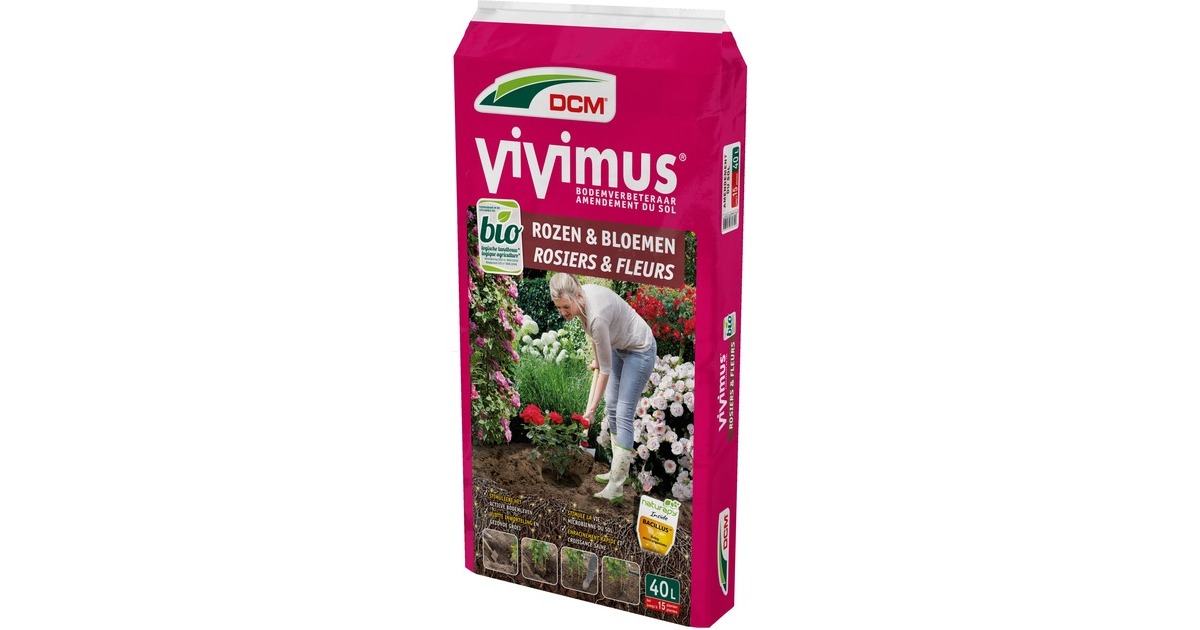 DCMVivimus Rozen & Bloemen 40l meststof  (Voor 15 planten)