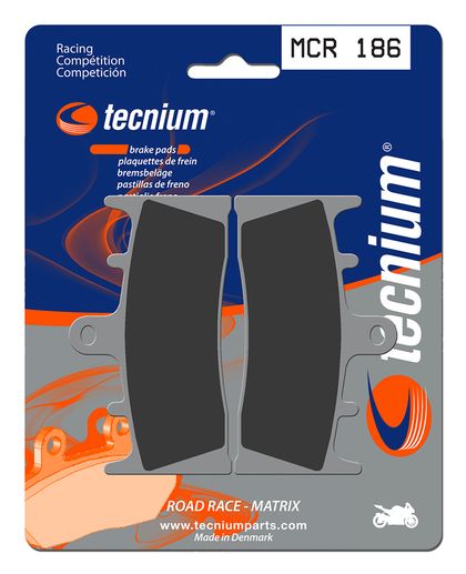Plaquettes de freins Tecnium Racing métal fritté carbone - MCR186