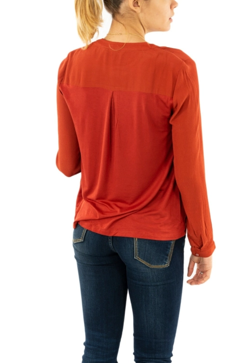 tee shirt manches longues salsa samara orange