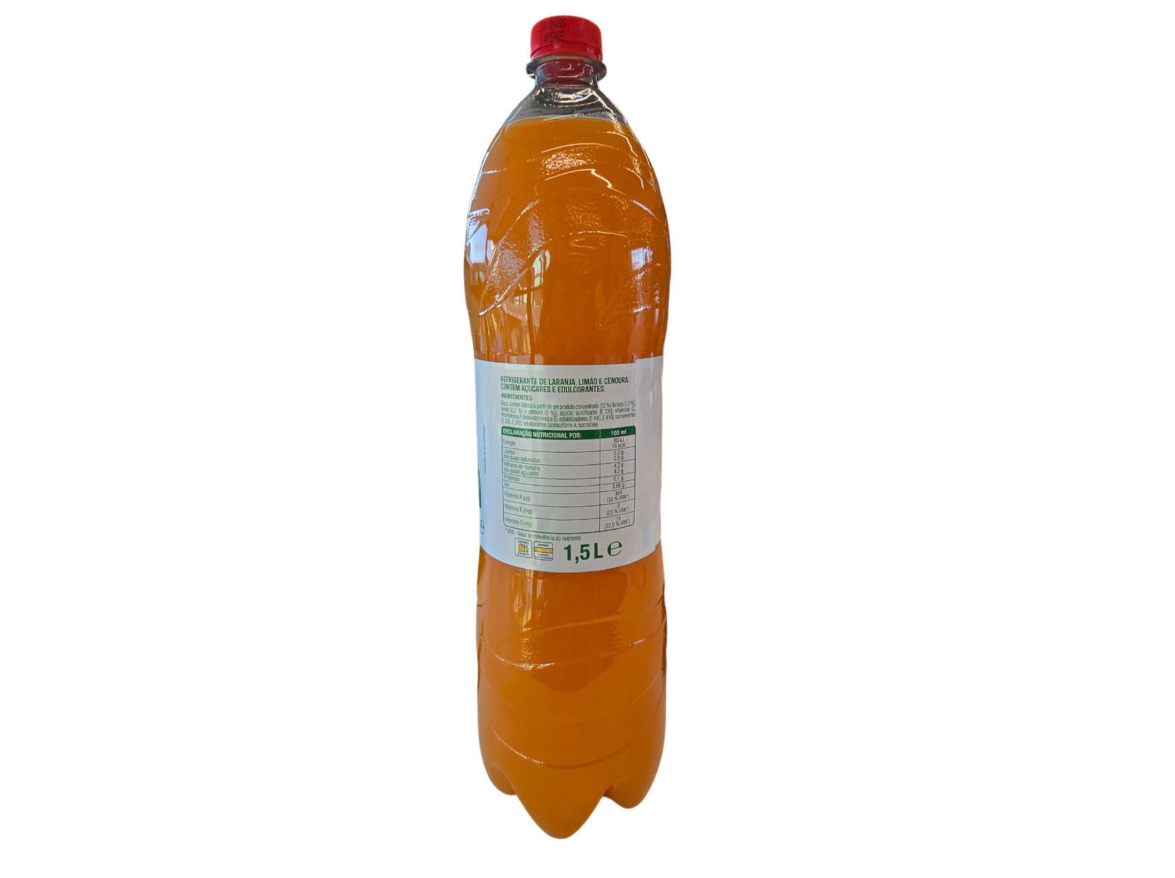 REFRIGERANTE SEM GÁS AUCHAN LARANJA LIMÃO CENOURA 1.5L