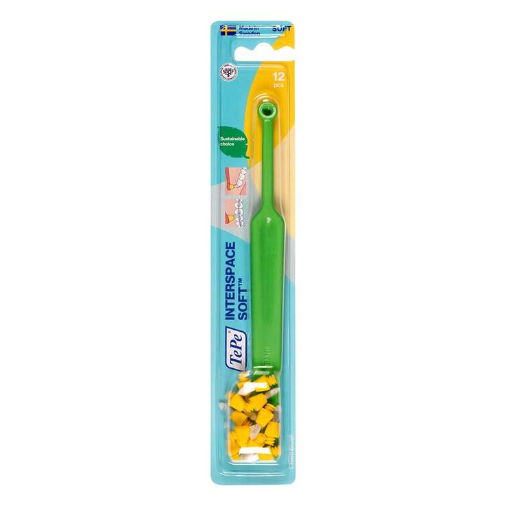 Tepe Interspace Winkelbürste soft mit 12 Wechselköpfen, 1 P