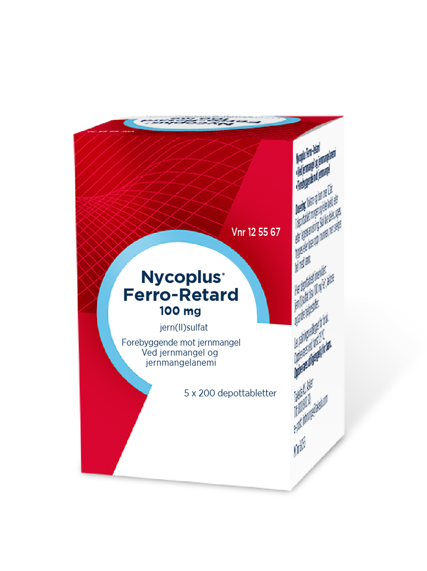 Nycoplus Ferro-Retard depot tabletter 100 mg