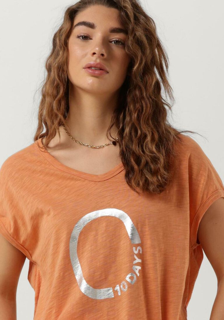 10DAYS oranje 10days t-shirt shortsleeve tee circle