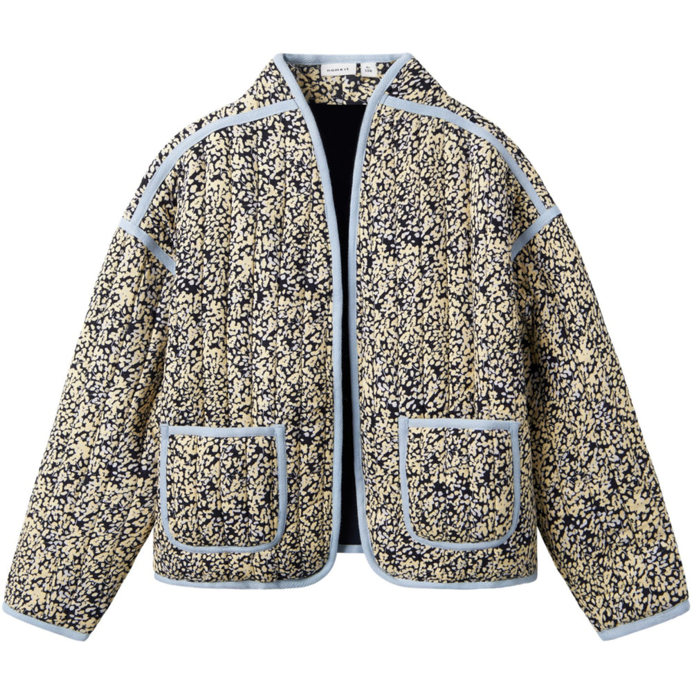 Køb Name It Pastel Yellow Tirulle Piping Cardigan