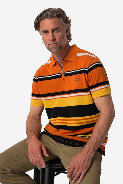 Boston Park Poloshirt, Halbarm, Zipper, bis 84/86