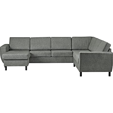 Rom Nordic vendbar hjørnesofa med chaiselong - grøn