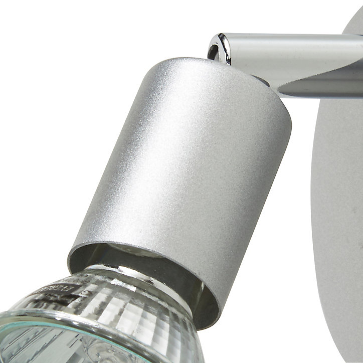 Spot patère Sasha métal argent GU10 50 W