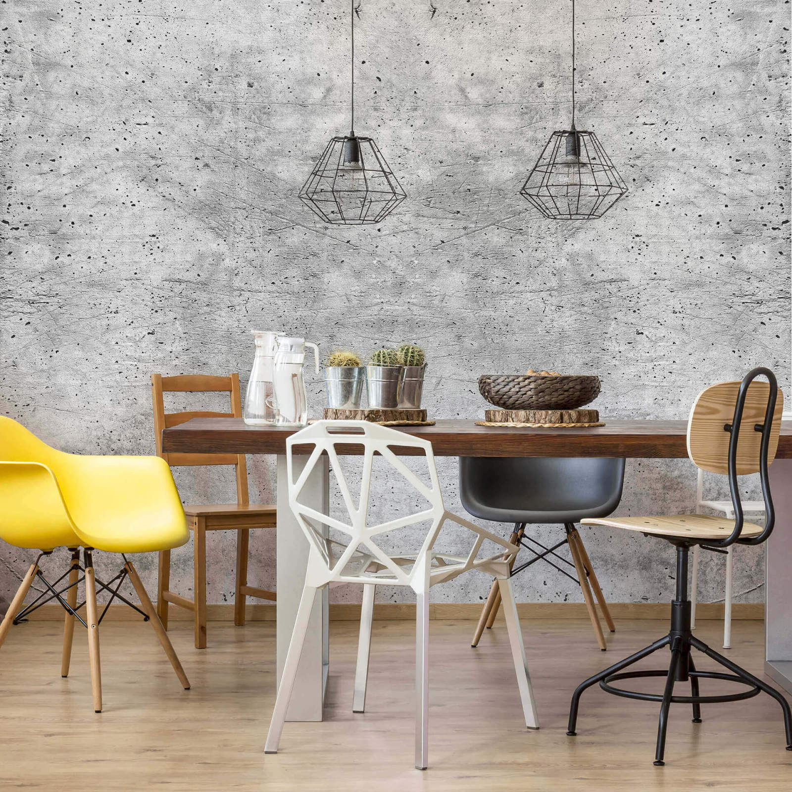 Fototapete DESIGNWALLS 2.0 - grau - Beton - 2,5 Meter