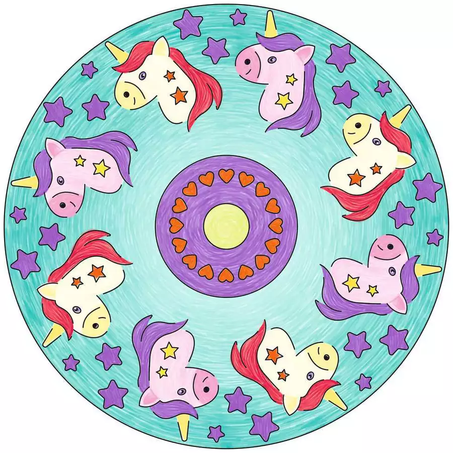 Ravensburger Mandala Designer Unicorn bunt