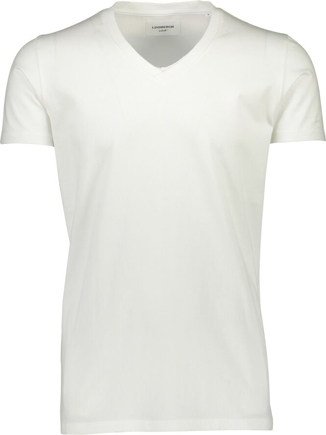Lindbergh T-shirt med V-hals White