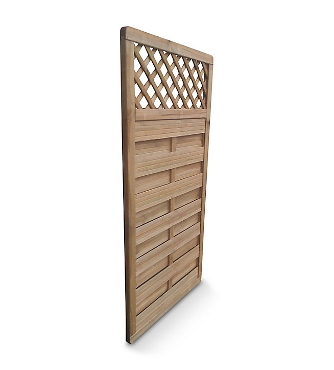 Panneau bois Treilli marron 90 x h.180 cm