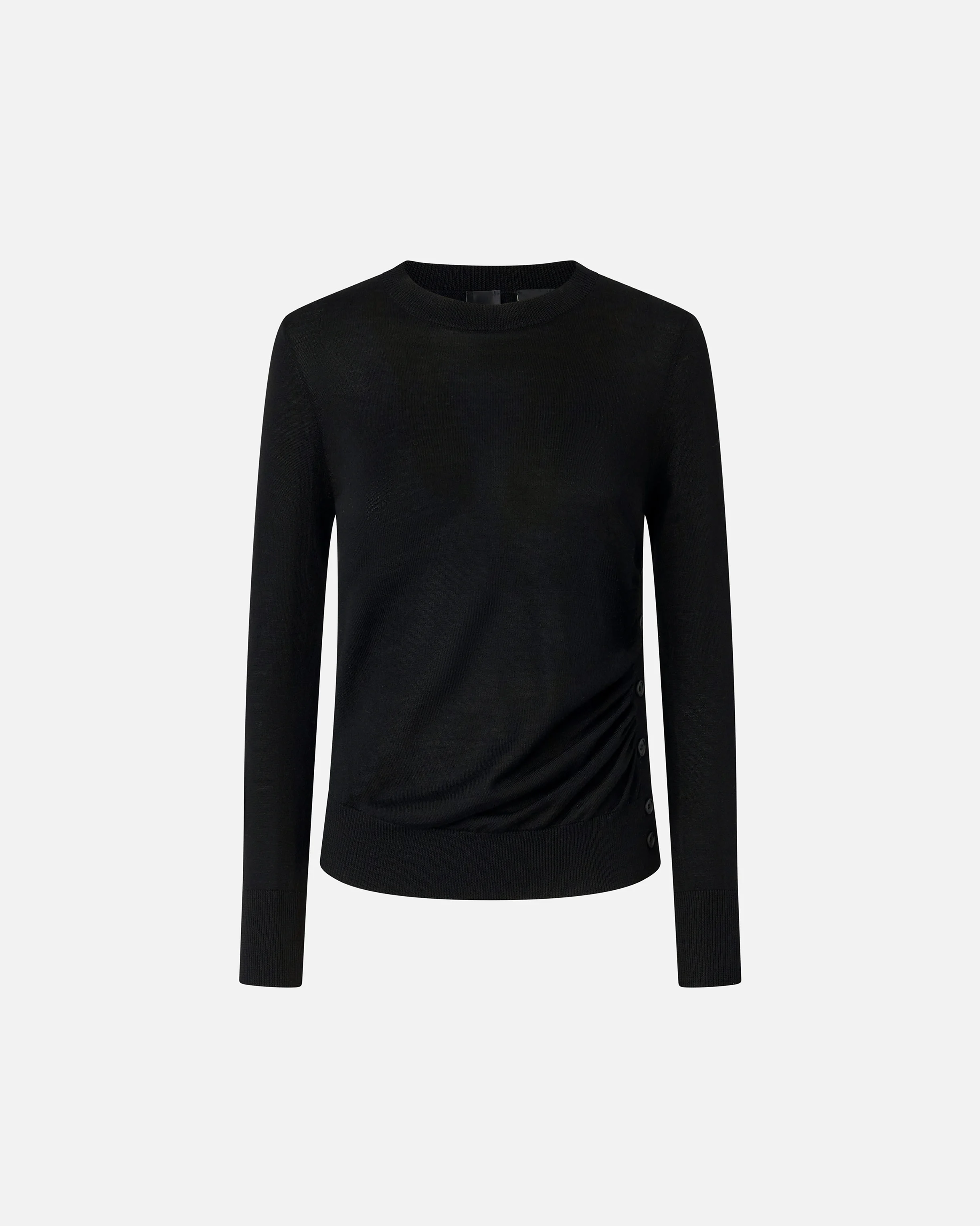 Pull avec boutons latéraux | Noir