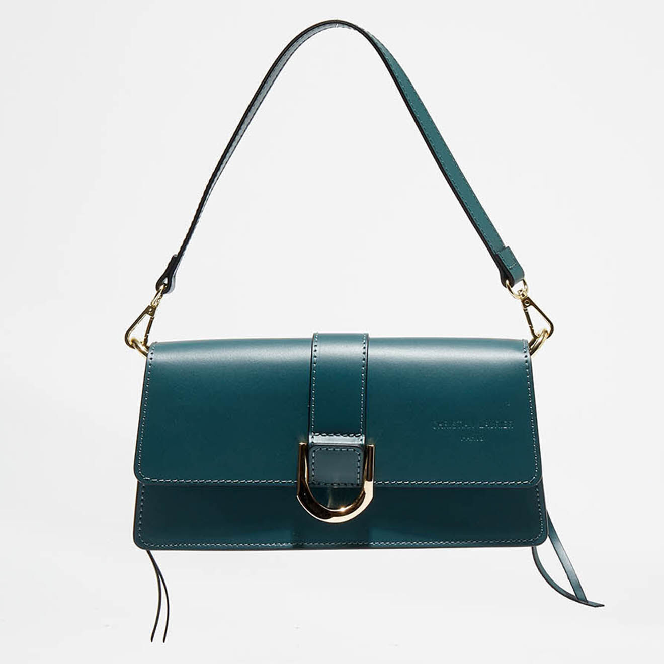 Christian Laurier Sac porté épaule en Cuir Hazel vert - 24.5x12.5x5 cm