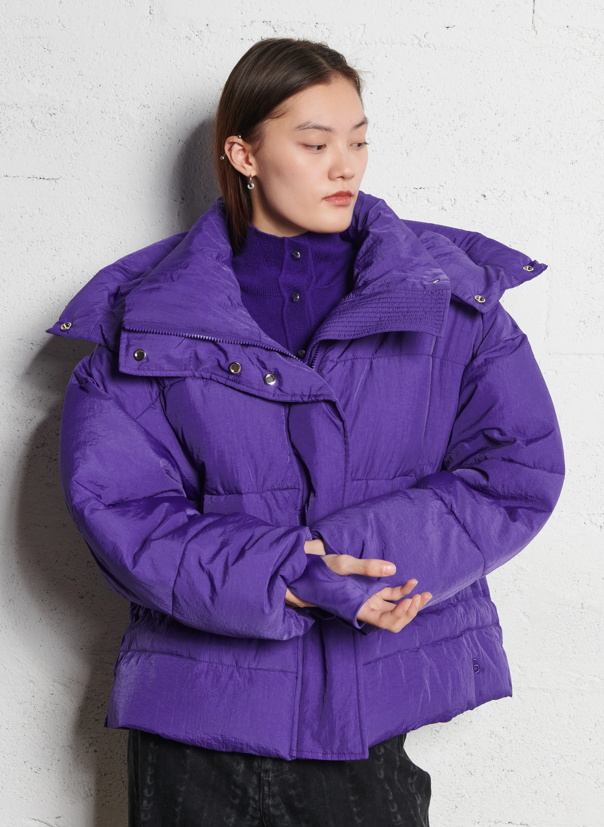 MOUMOUME - Doudoune oversize col montant| Violet
