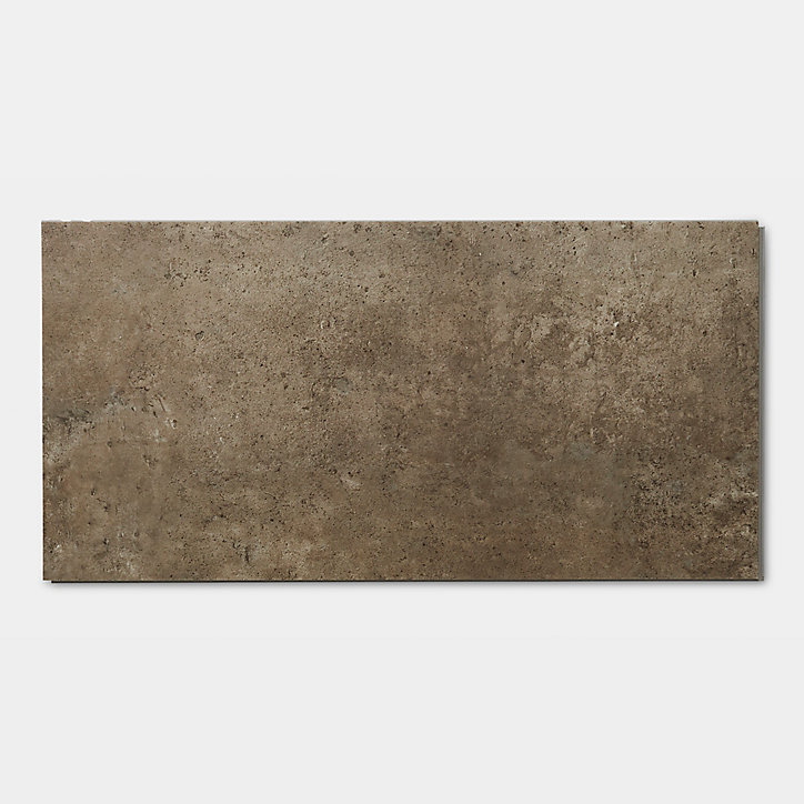 Dalle PVC clipsable Gospel béton gris foncé 30 x 60 cm GoodHome (vendue au carton)
