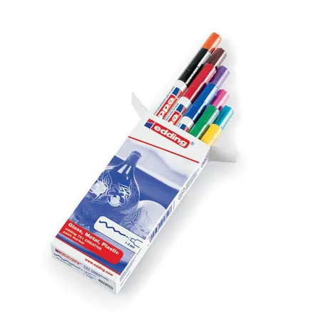 edding Glanzlackmarker Set, 10 Stück