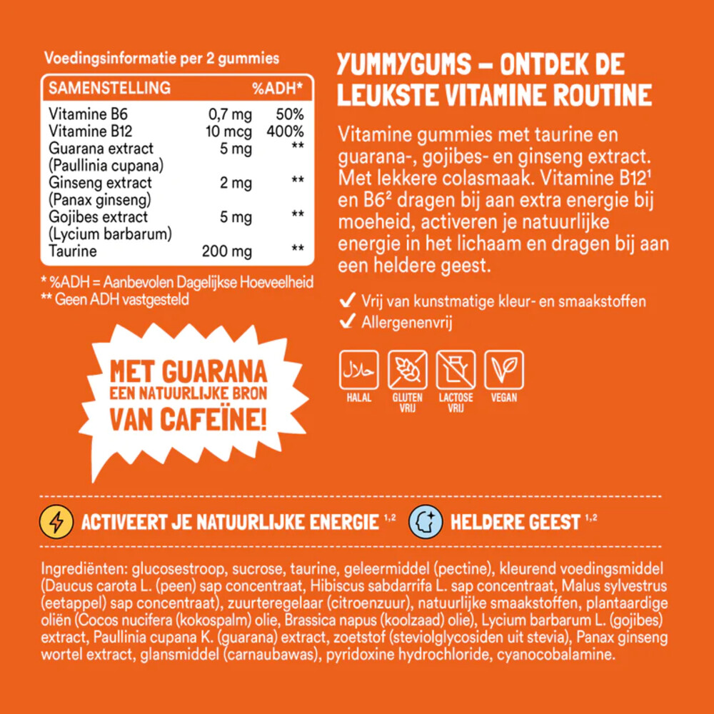 Yummygums Energie 60 gummies