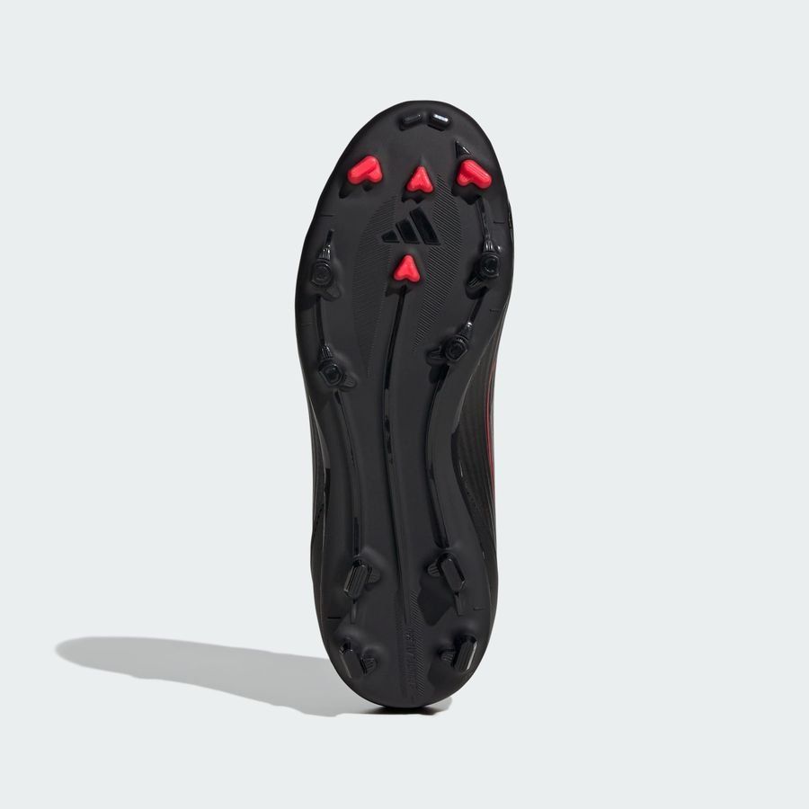 adidas F50 League FG/AG Stealth Victory - Noir/Argenté/Lucid Red Enfant