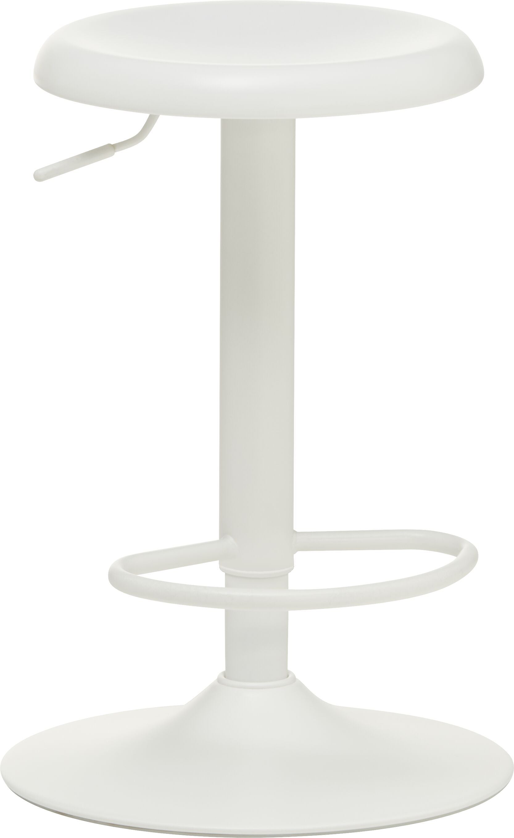 DONATO Barhocker - Weiss / B: 40.0 cm x T: 40.0 cm x H: 80.0 cm