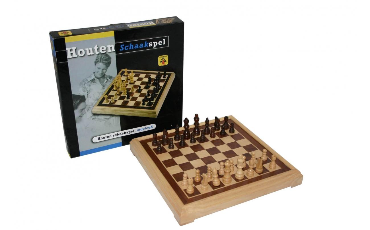 Luxe houten schaakbord
