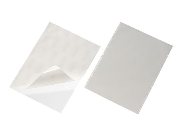 DURABLE POCKETFIX - Selvklebende lomme - for A4 - gjennomsiktig (en pakke 50)