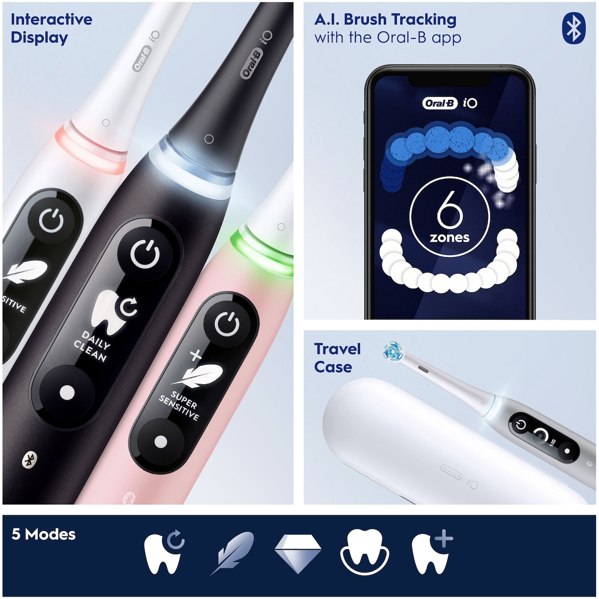 Oral-B iO 6s elektrisk tannbørste 427360 (grå)