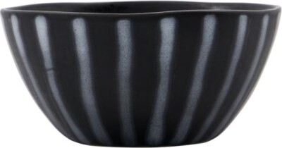 House Doctor - Skål - Hdline - Sort, Brun Og Hvid - Ø 12 CM