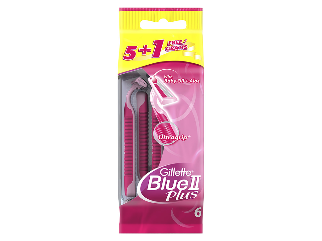Máquina Depilatória Descartável Blue II Plus Gillette 6 un