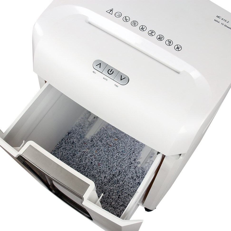 OLYMPIA MC 615.2 professioneller Aktenvernichter, Micro Partikelschnitt, bis 15 Blatt