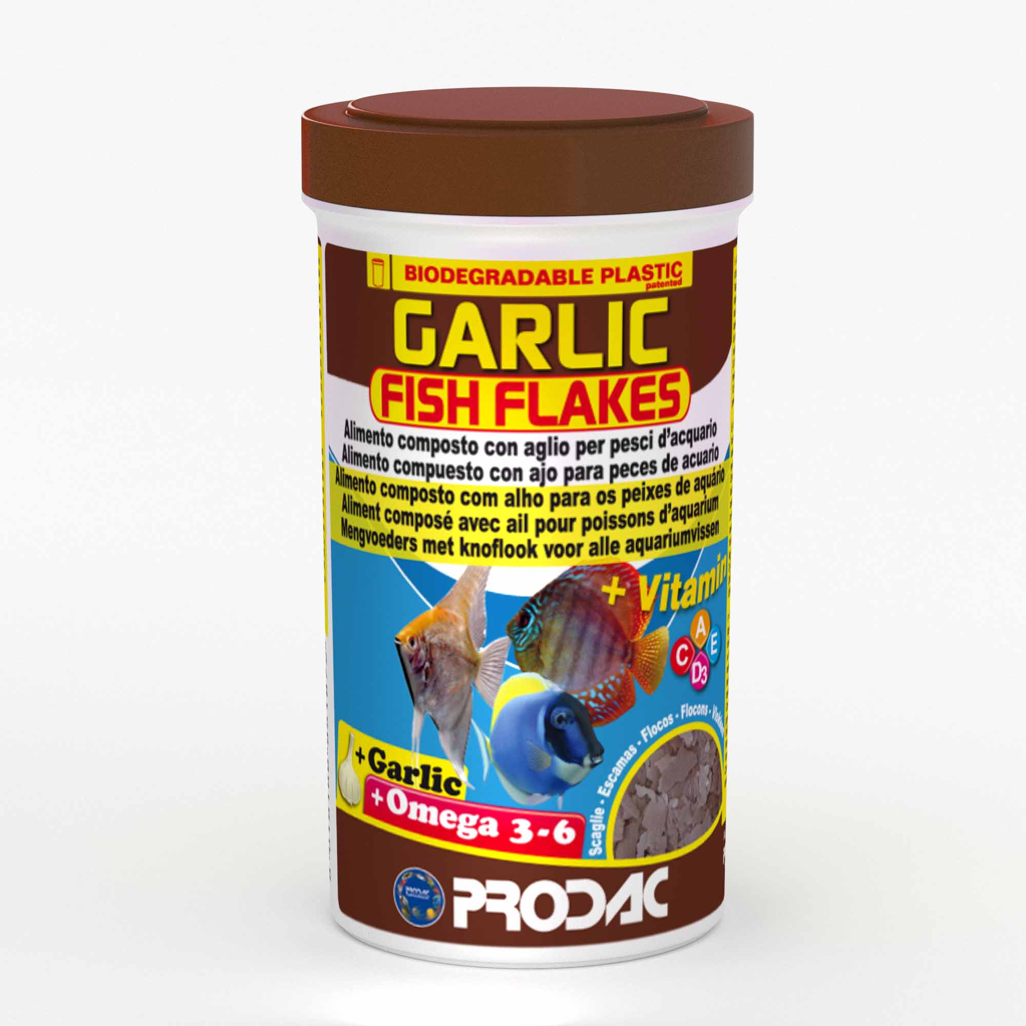 PRODAC FLOCOS DE PEIXE COM ALHO 100 ML 20 GR