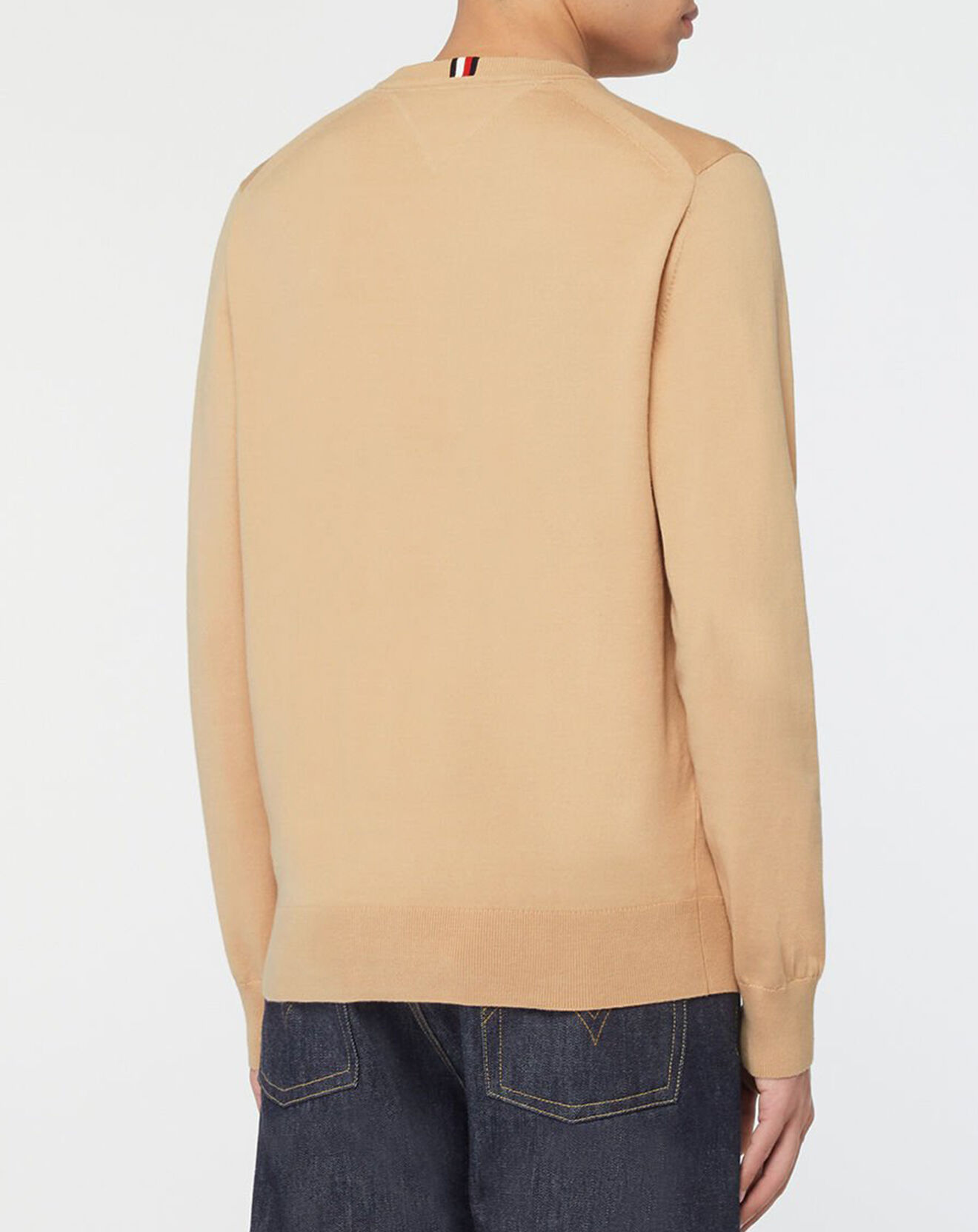 Tommy Hilfiger Pull 1985 col rond beige