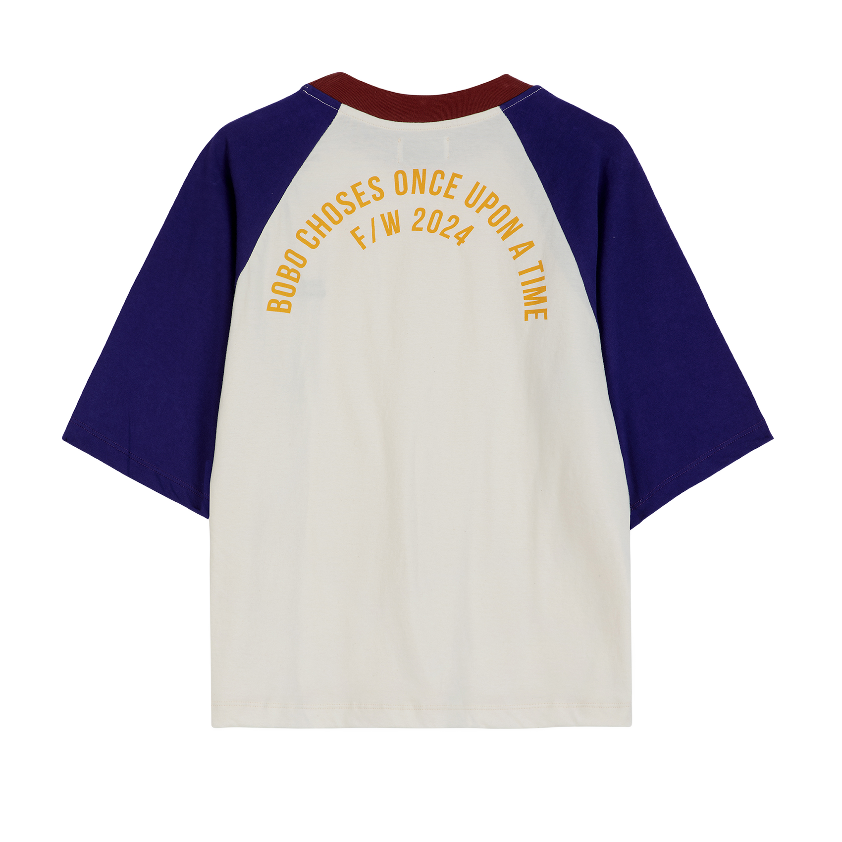 Tee-shirt col rond droit en coton bio | Multicolore