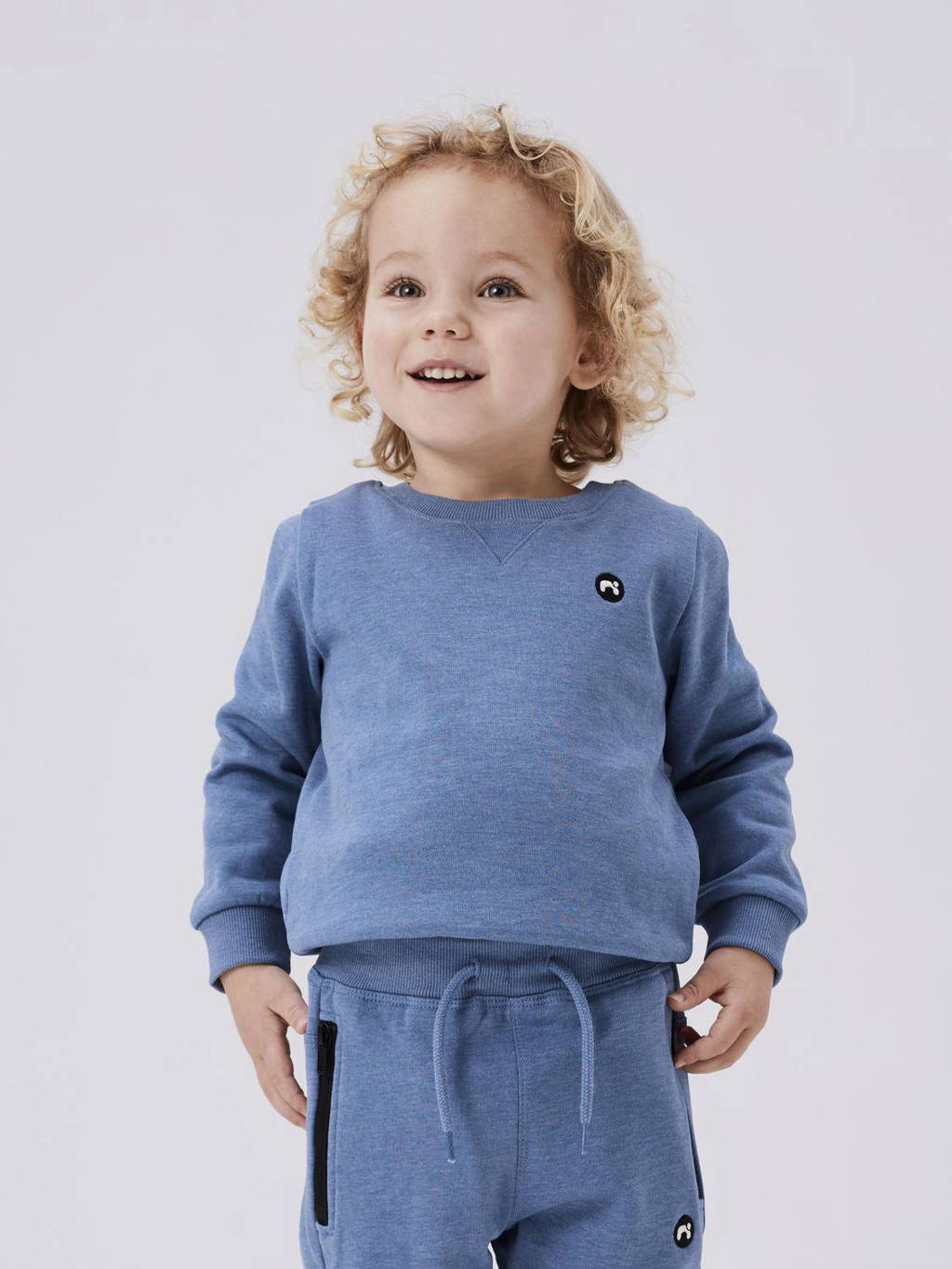 NAME IT sweater NMMVIMO helderblauw