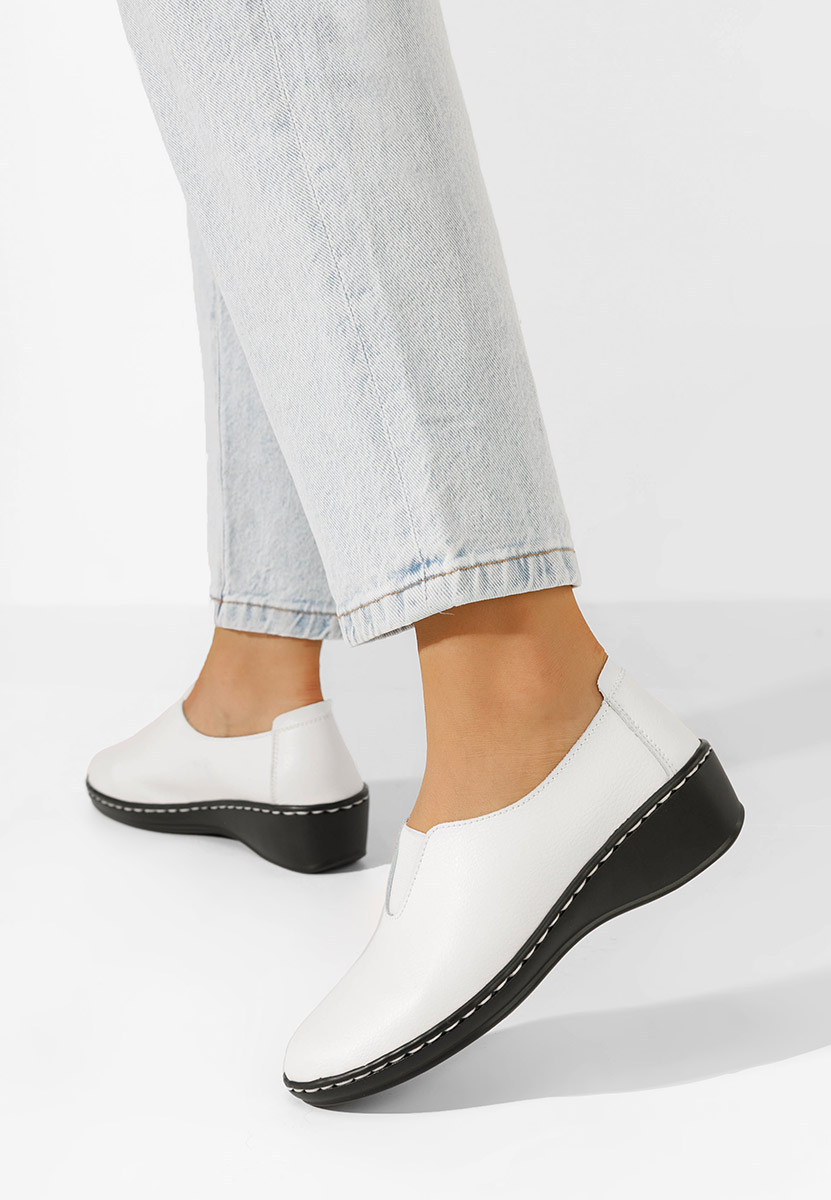 Chaussures casual femme blancs Emille