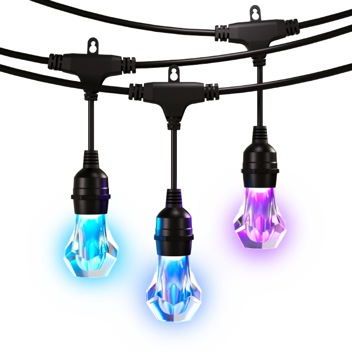 Nanoleaf - Essentials Matter Smart Multifarvet Udendørs Snorelys Startpakke 30m