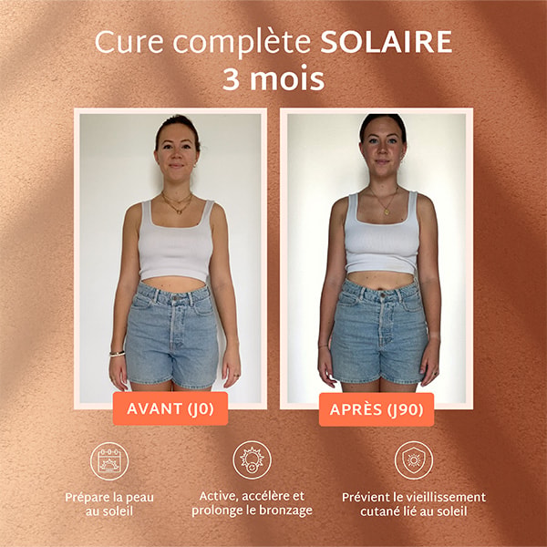 Cure gummies solaire - Autobronzant & préparation au soleil - Citron - Sans sucres - 3 mois