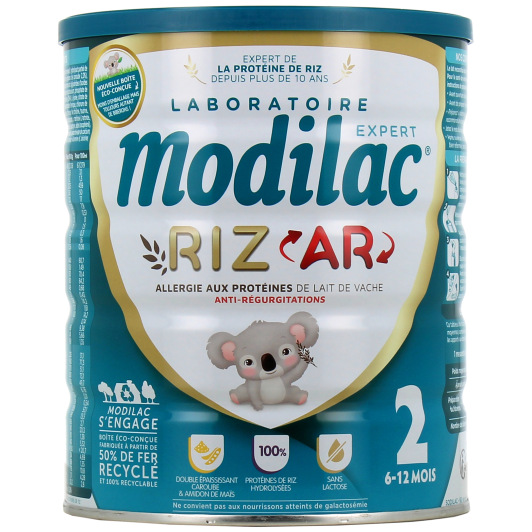 Modilac Expert Riz AR 2 Lait 2ème âge Anti-Régurgitations