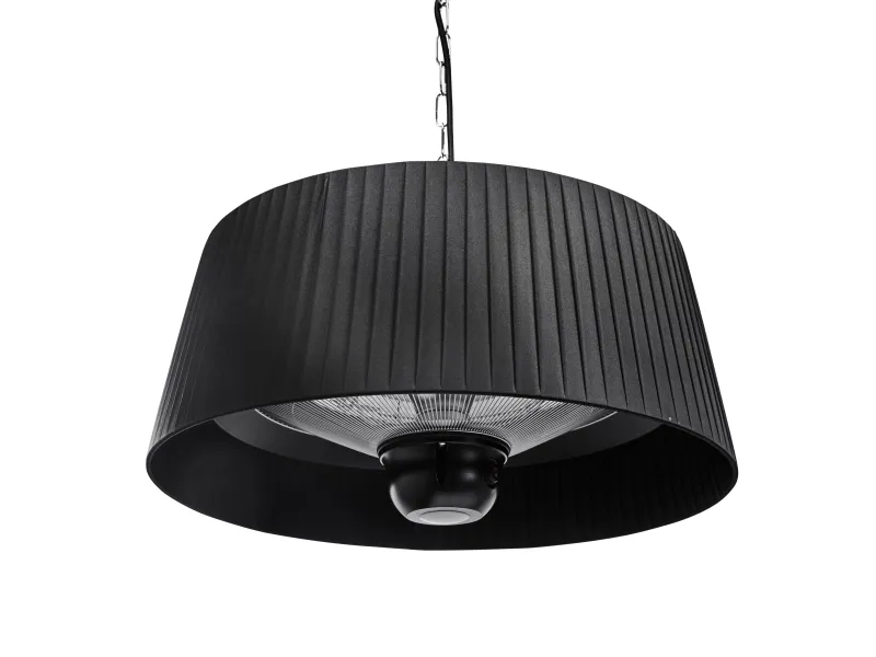 HORTUS Terrassevarmer hængemodel med skærm 800/1000/1800 W, HA, Ø60 cm, sort (211-318)
