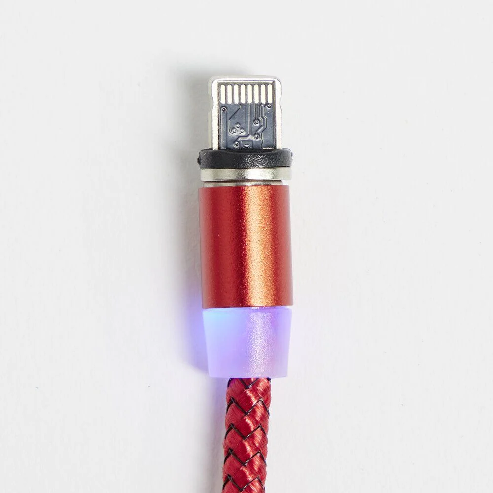 Câble USB magnétique 3en1 USB-C microUSB lightning 1m