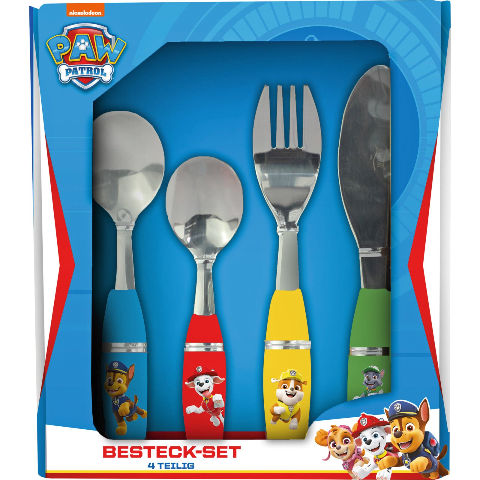 Besteckset 4-teilig Paw Patrol Boy