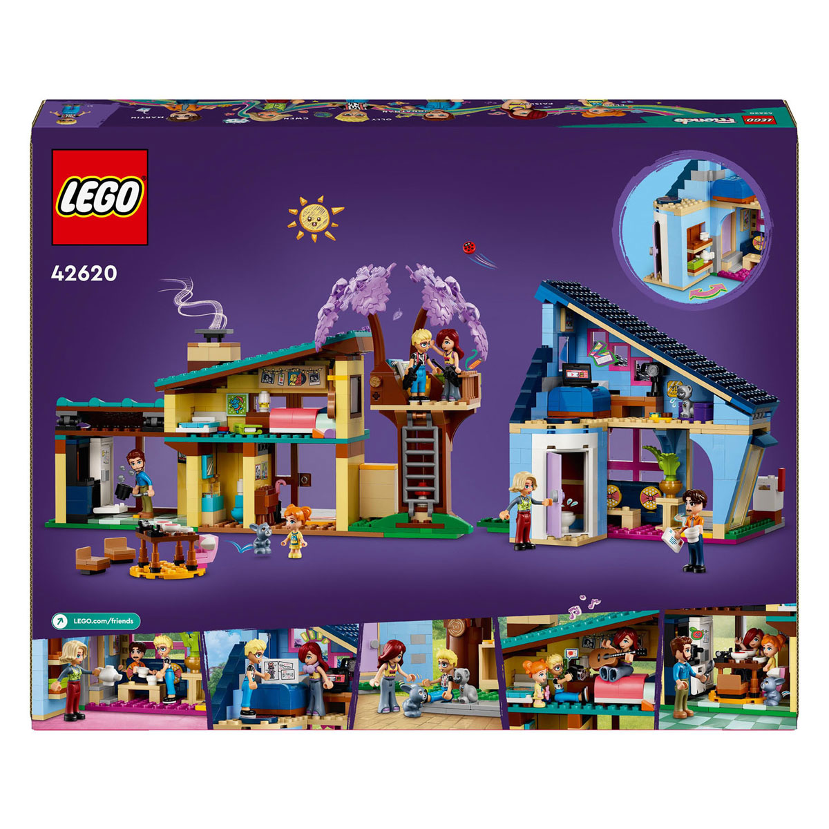 LEGO Friends 42620 Olly en Paisleys Huizen