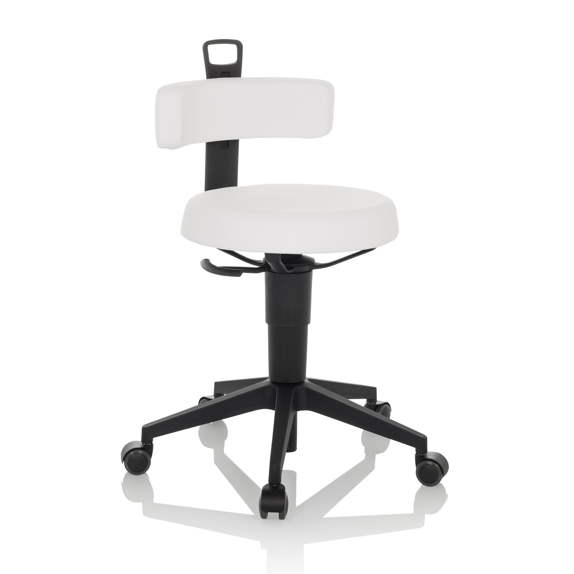 Drehhocker TOP WORK FLEX PU Kunstleder ohne Armlehnen hjh OFFICE