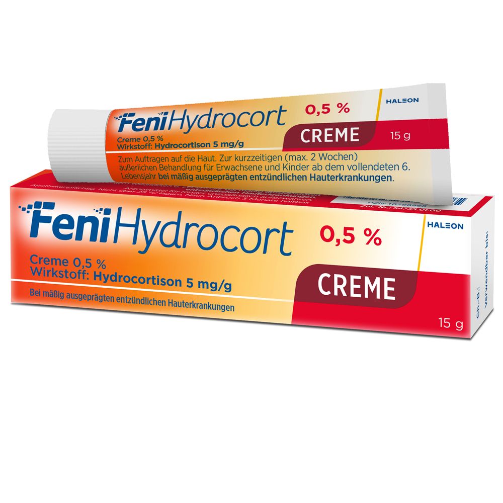 FeniHydrocort Creme 0,5 %, Hydrocortison 5 mg/g, , wirksam bei Hautentzündungen