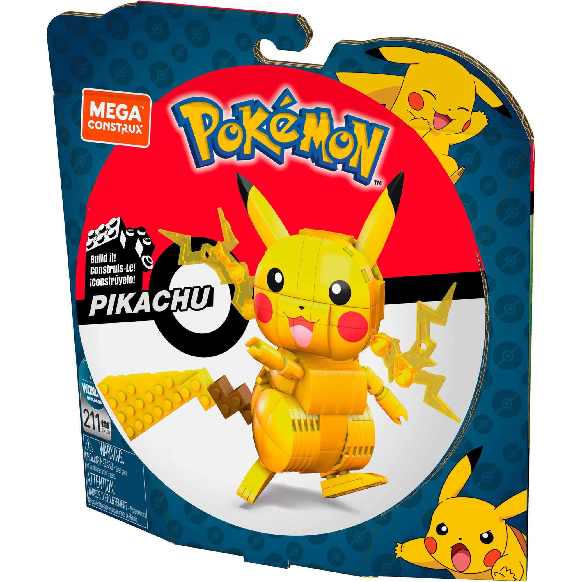 Mattel Konstruktionsspielzeug MEGA Pokémon Pikachu