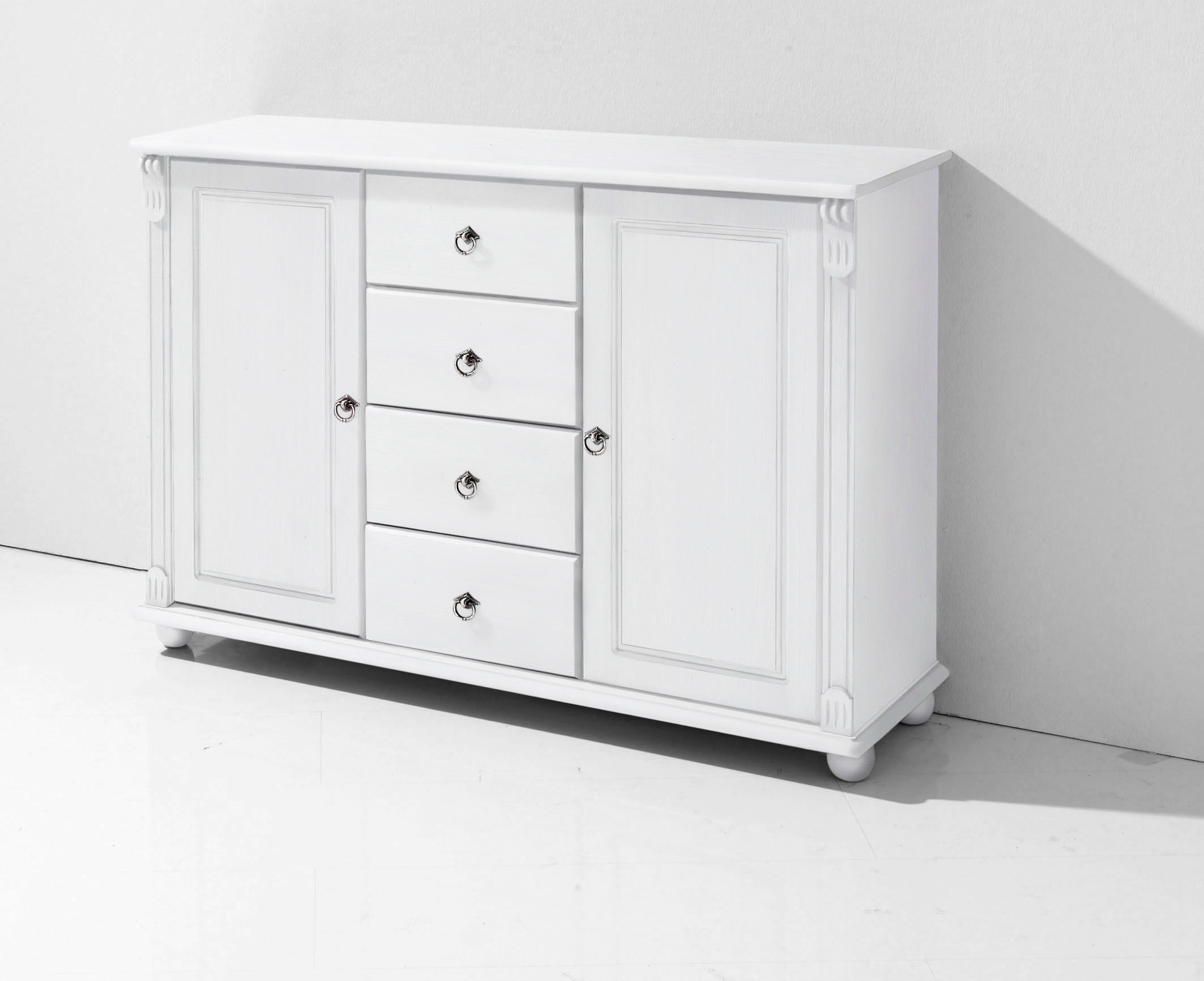 Home affaire Kombikommode »Tessin; Buffetunterschrank, klassischer Landhausstil« aus massiver, FSC®-zertifizierter Kiefer, 128cm breit